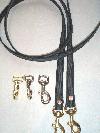 Gummit�jle  - m/valgfri karabin  i blk. el messing. 
